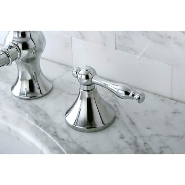 Naples Lever 8 in. Widespread 2-Handle High-Arc Bathroom Faucet in Chrome