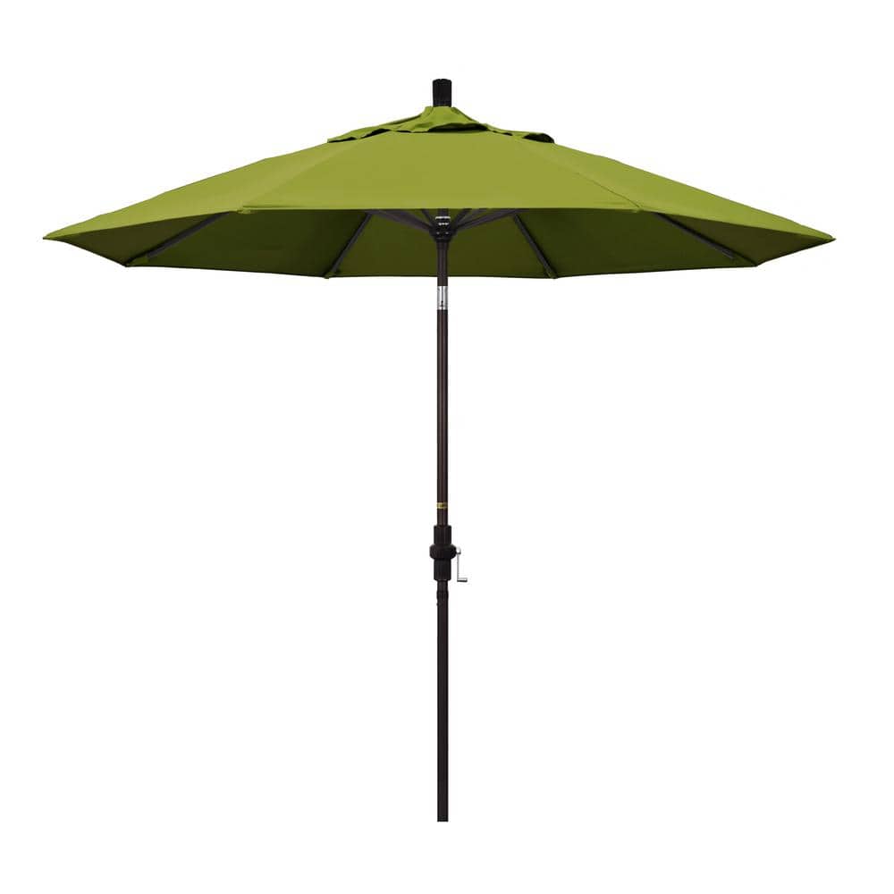 9 ft. Aluminum Collar Tilt Patio Umbrella in Kiwi Olefin price history on PriceWatchPro