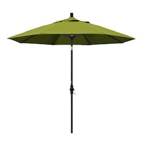 9 ft. Aluminum Collar Tilt Patio Umbrella in Kiwi Olefin