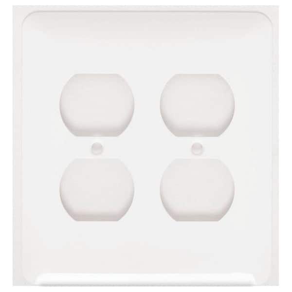Mulberry White 2-Gang Duplex Outlet Wall Plate (1-Pack)