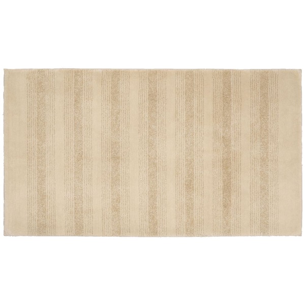 Garland Rug Essence Linen 30 in. x 50 in. Washable Bathroom Accent Rug
