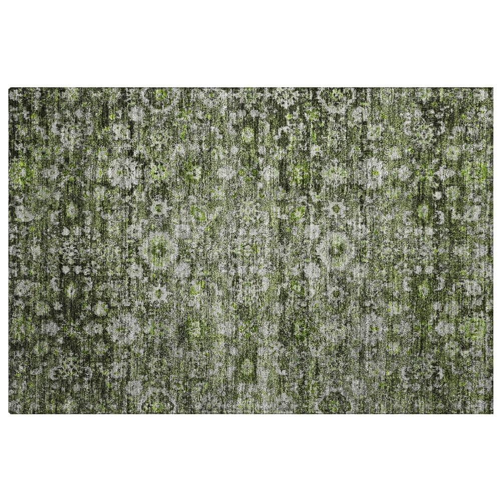 Dream Shag Premium Machine Washable Abstract ADS651 Green 3 ft. x 4 ft. Area Rug price history on PriceWatchPro
