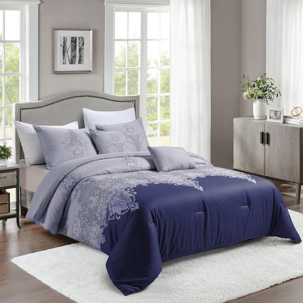 Shatex 3 Piece All Season Bedding Queen size Comforter Set, Ultra Soft Polyester Elegant Bedding Comforters