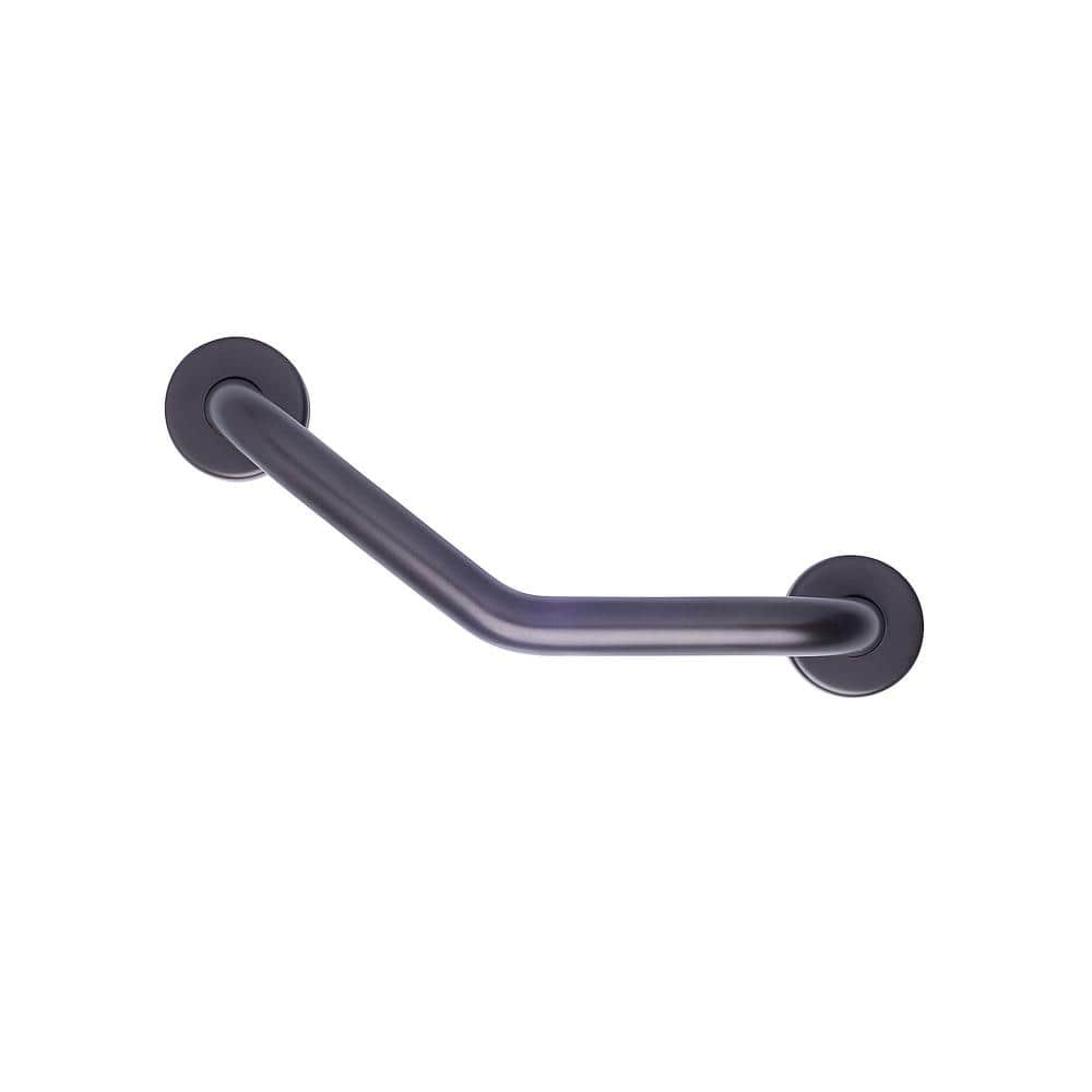 CSI Bathware 18 in. x 18 in. Boomerang Shaped Grab Bar in Oil Rubbed