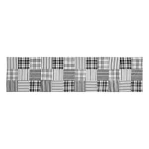 Sawyer Mill 12 in. W x 48 in. L Black Quilted Patchwork Cotton Table Runner