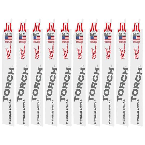 Milwaukee 9 in. 18 TPI TORCH Medium Metal SAWZALL Reciprocating