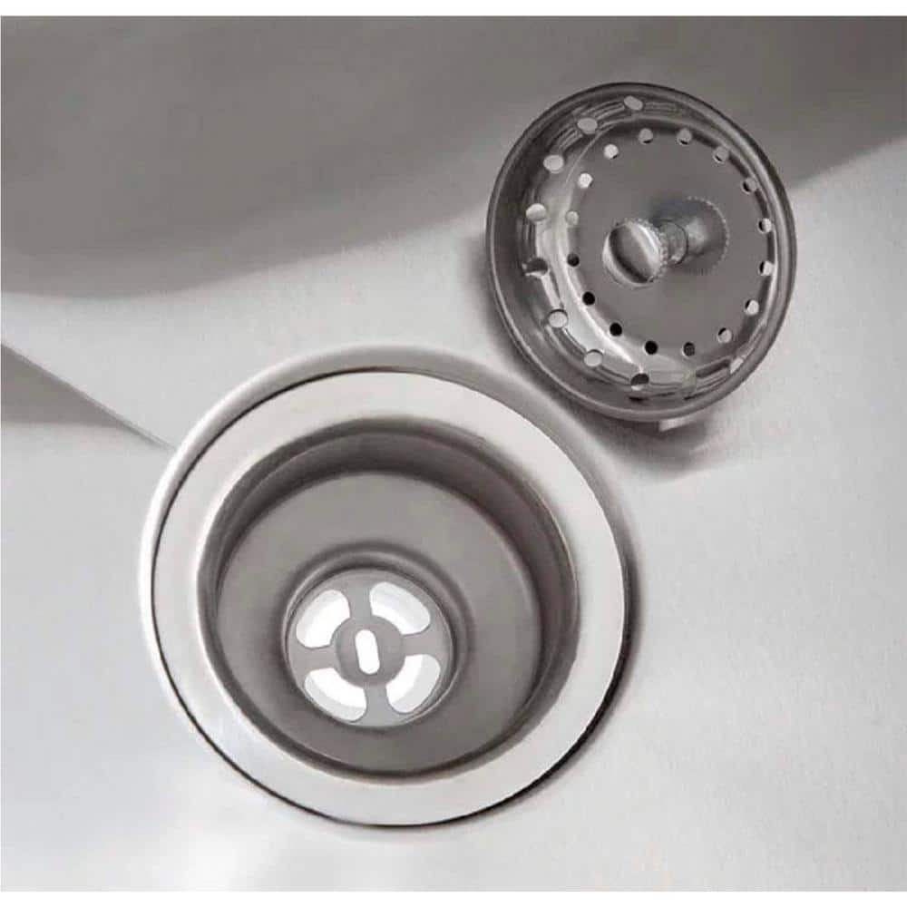 Stainless Steel Freestanding Utility Sink with Chrome Faucet