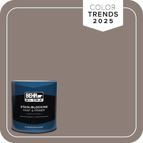 BEHR ULTRA 1 qt. #HDC-NT-27B Wild Truffle Satin Enamel Exterior Paint & Primer