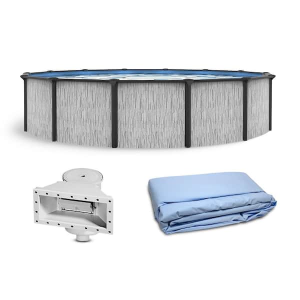 Sevilla 24 ft. Round 52 in. Deep Above Ground Pool with 6 in. Top Seats Pool and Liner Only