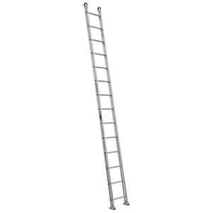 14 ft. Aluminum Round Rung Straight Ladder with 375 lb. Load Capacity Type IAA Duty Rating