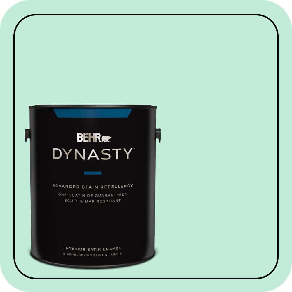1 gal. #470A-2 Seafoam Pearl Satin Enamel Interior Stain-Blocking Paint and Primer price history on PriceWatchPro