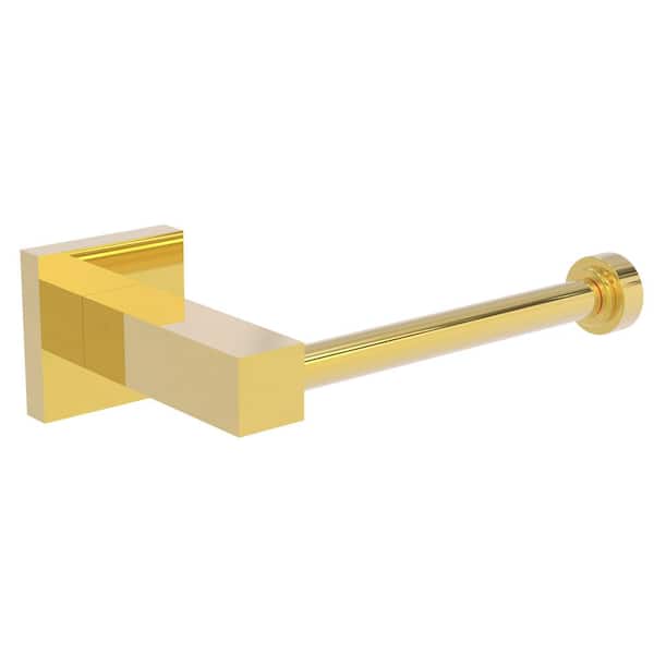 Allied Brass Dayton Euro Style Toilet Paper Holder in Polished Brass