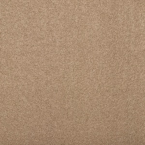 Hainsridge - Sandalwood Brown 68 oz. Triexta Texture Installed Carpet