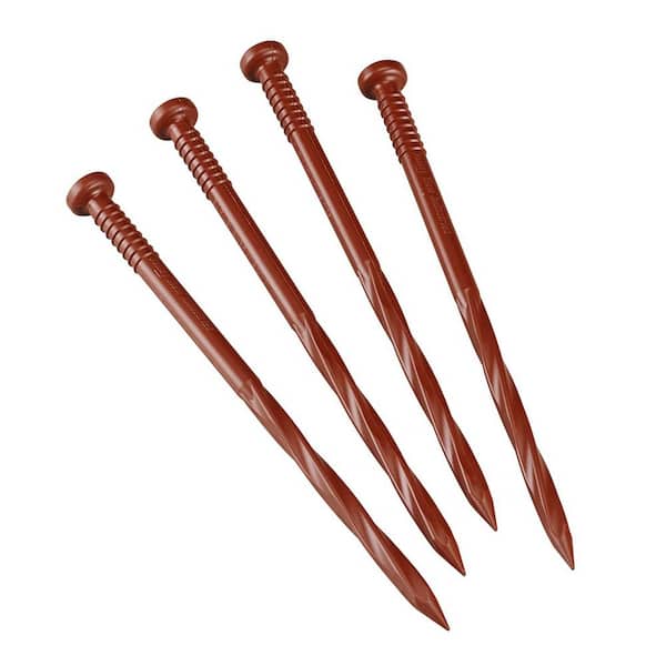 VALLEY VIEW 9 in. L Cedar Red Landscape Anchor Spikes (24-Quantity)