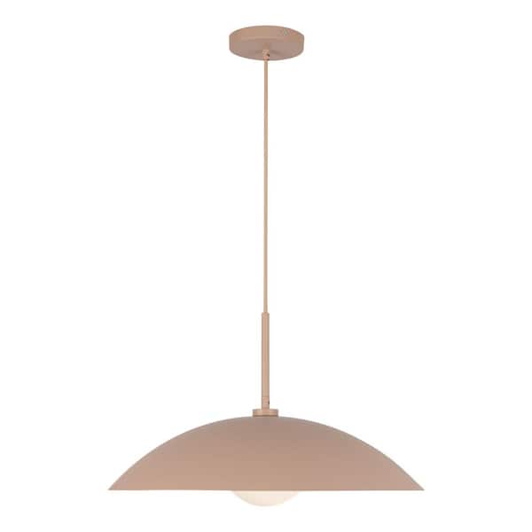 Regent 19-in 1 Light 60-Watt Peach Pendant Light