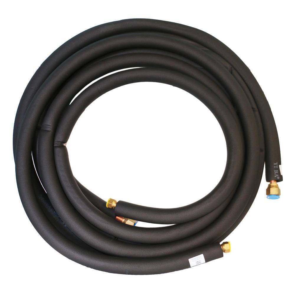 1/4 x 5/8 x 35ft 1/2" Insulated 100% Copper Ductless mini split Line set+wire 