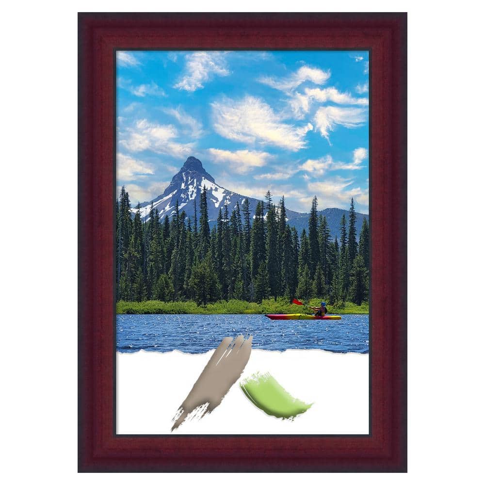 Amanti Art Canterbury Cherry Wood Picture Frame Opening Size 20 x
