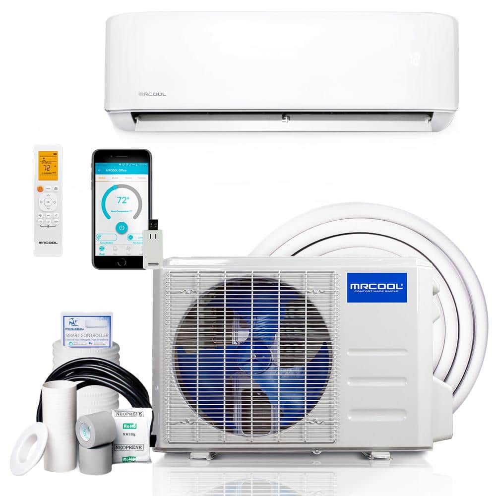 MRCOOL 9,000 BTU White Ductless Heat Pump System with WiFi