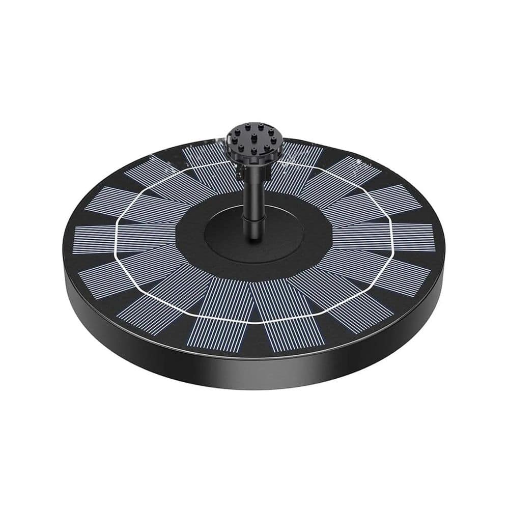 6.7 Black Solar Bird Bath Water Fountain Pump with 6 Nozzles for Bird Bath, Garden, Ponds, Pool, Fish Tank price history on PriceWatchPro