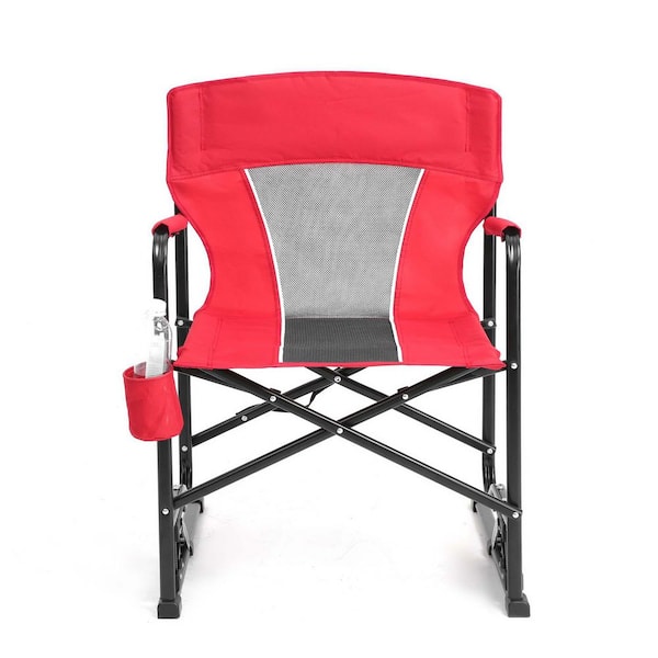 Siavonce Outdoor Freestyle Rocker Camping Chair Portable