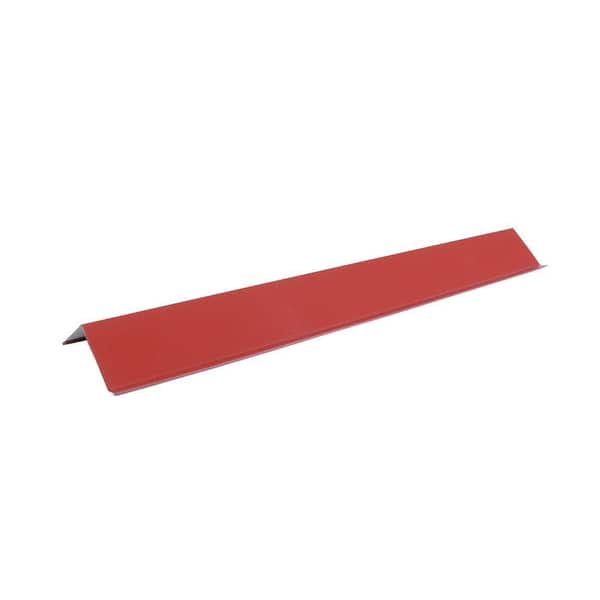 Fabral Shelterguard CE1 3 in. x 10.5 ft. Steel Trim Eave Flashing in Brick Red
