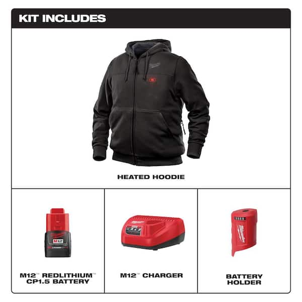 Milwaukee heated hot sale sweatshirt battery