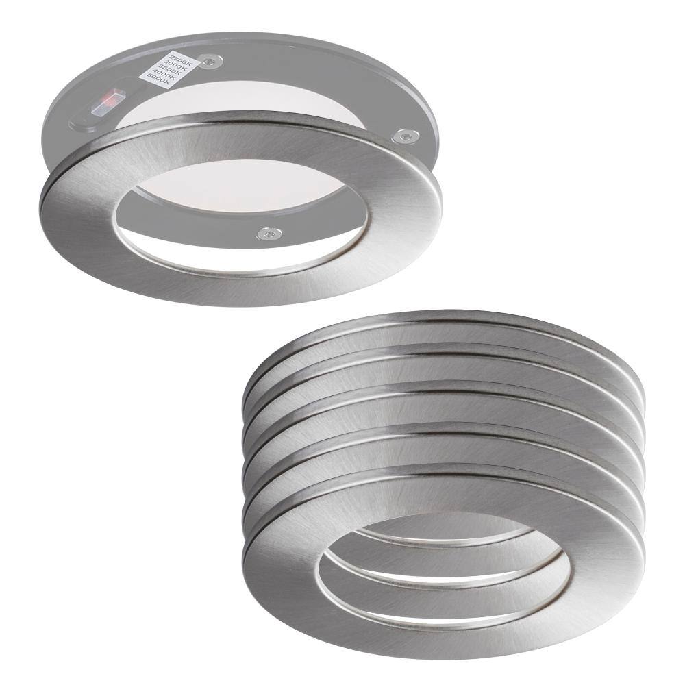 Liteline SPEX Lighting - 4 In. Round Brushed Nickel Trim For Slim ...