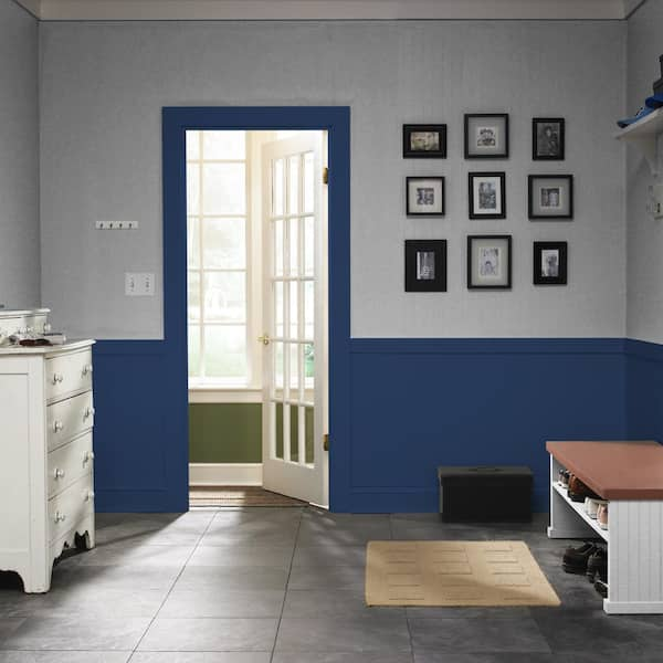 Jolie Wall and Trim Paint - for use on walls, millwork, and masonry  surfaces (Semi-Gloss, Nautical Blue) 