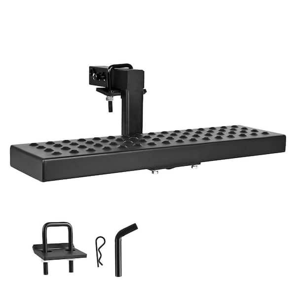 Hitch Step for 2 in. Receiver, Universal Rear Bumper Guard Protector w/ 350 lbs. Load Capacity, Fit for Pickup, Trailer