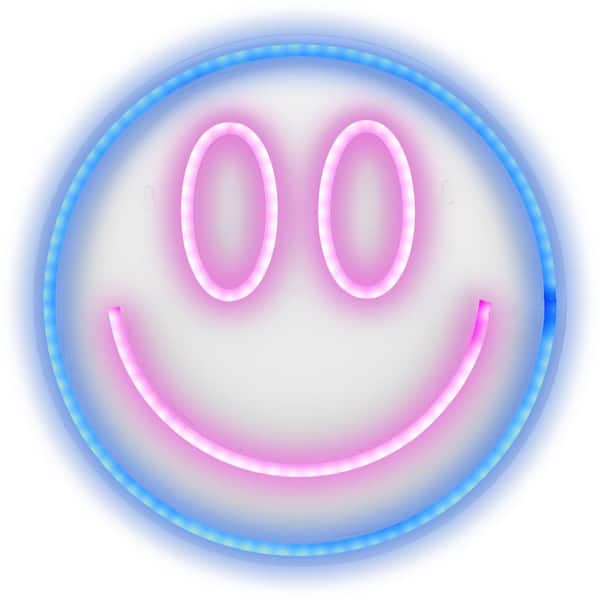 672ct Neon Smiley Face And Star Stickers : Target