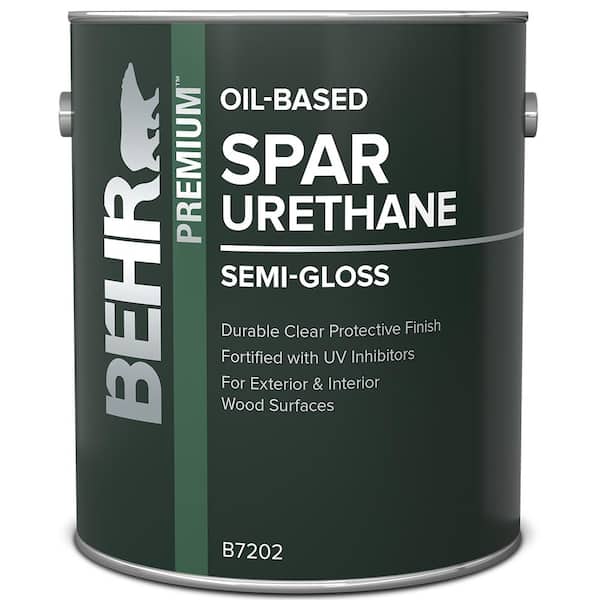 1 gal. Semi-Gloss Clear Oil-Based Interior/Exterior Spar Urethane Wood Sealer