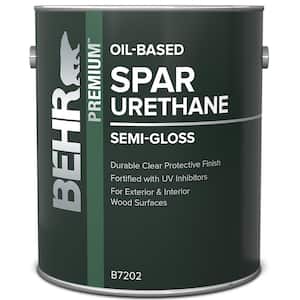 1 gal. Semi-Gloss Clear Oil-Based Interior/Exterior Spar Urethane Wood Sealer