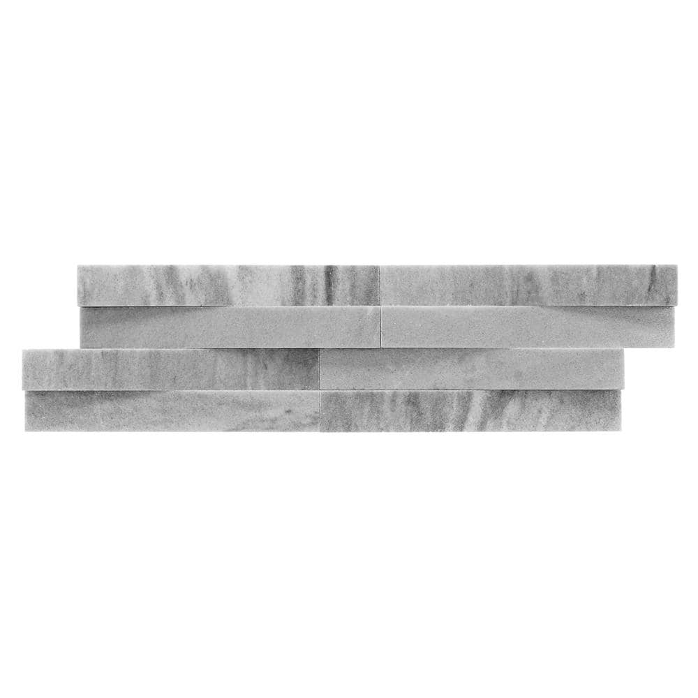 Lunar Gray 6x22 Honed Marble Wall Tile