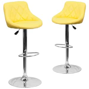 32 in. Yellow Bar stool (Set of 2)