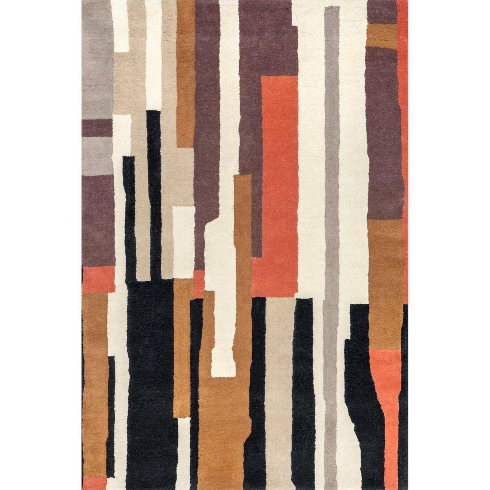 RUGS USA Prabal Gurung Dumbo Abstract Wool Multi 5 ft. x 8 ft. Indoor