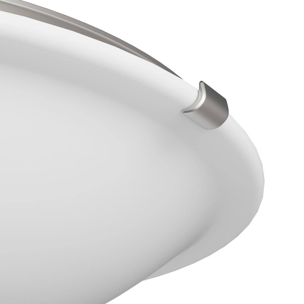 Brushed Nickel 16" LED Dome Flush Mount Light