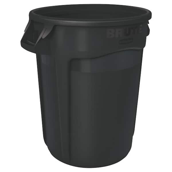 Gray RUBBERMAID BRUTE Flat Lid for 10-Gallon Round Containers 