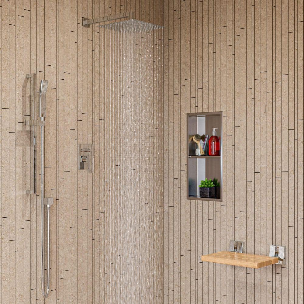 Ultra Thin Polished Stainless Steel Square Rain Shower Head