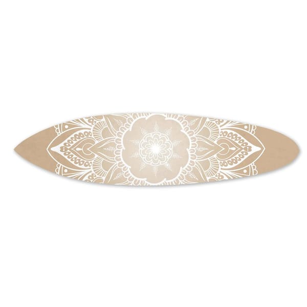 HomeRoots Mariana Indoor Wooden Tan Surboard Wall decor