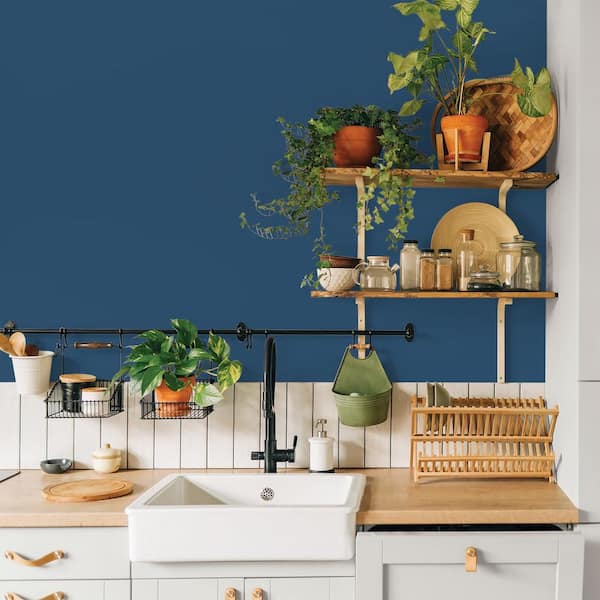 Glidden Premium 1 gal. PPG1156-7 Celestial Blue Satin Interior