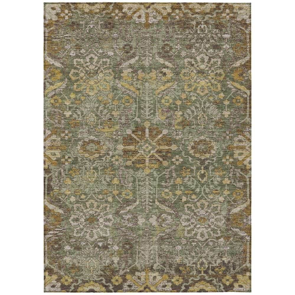 Chantille Machine Washable Indoor/Outdoor Abstract ACN2617 Olive 3 ft. x 4 ft. Area Rug price history on PriceWatchPro