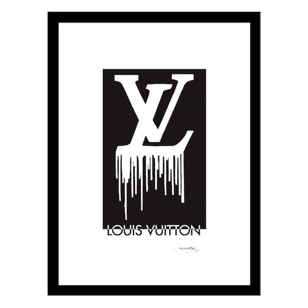 VENICE BEACH Collections Fashion Designer Drip Logo by Fairchild Paris 1-Piece Framed Graphic Print Abstract Poster Art Print 18 in. x 14 in.