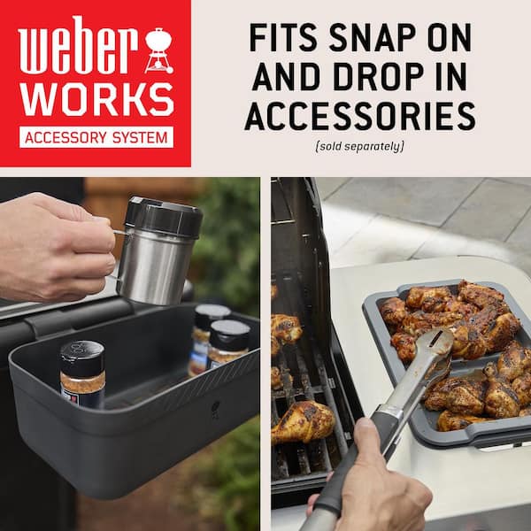 Weber Spirit E-425C 4-Burner Natural Gas Grill in Black with Sear