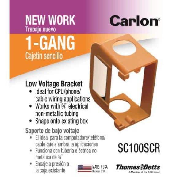 1-Gang Low-Voltage Add-On Bracket