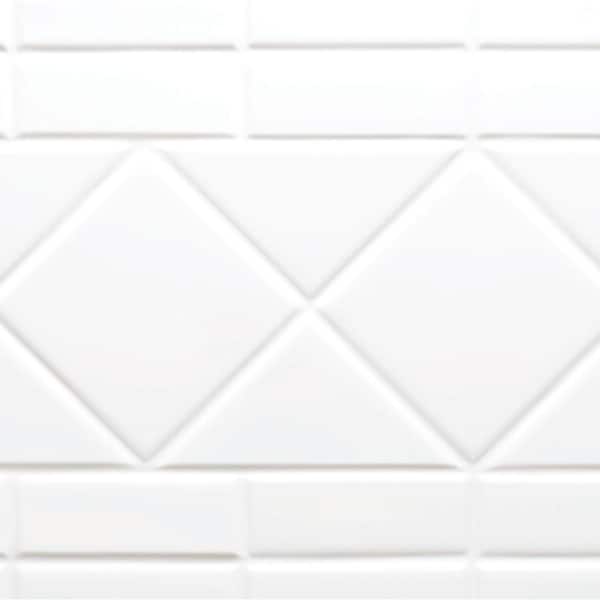 Aquatic Everyday Diagonal Tile AFR 48 in. x 36 in x 79 in. 1-Piece 