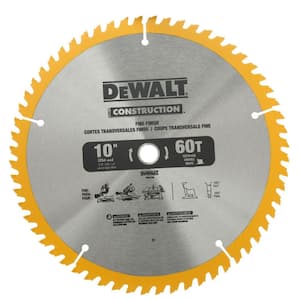 10 in. Construction Saw Blade (2-Pack) with 60 & 32 Tooth Blades