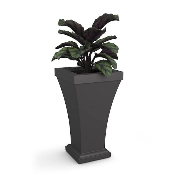 Mayne Bordeaux 28 in. Tall Self-Watering Graphite Grey