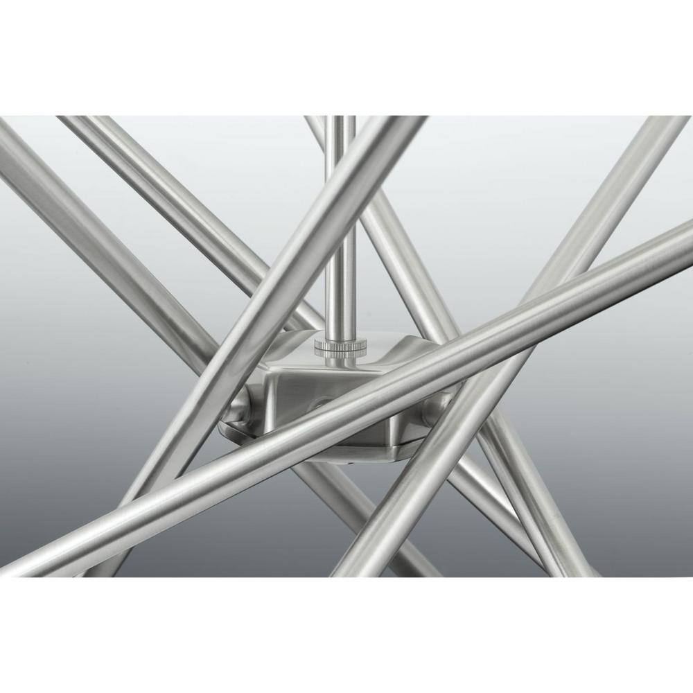 Astra 22.63" Brushed Nickel Sputnik 6-Light Chandelier