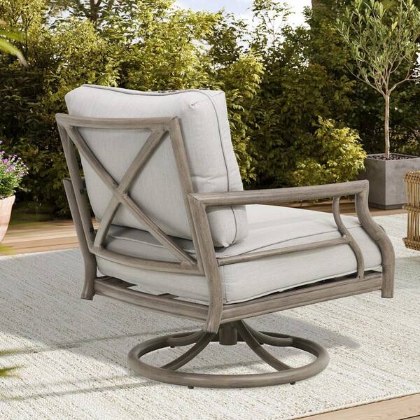 PEAK HOME FURNISHINGS Lamando 2-Piece Aluminum Patio Outdoor