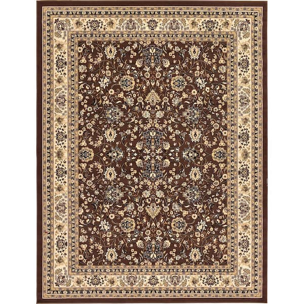 Unique Loom Sialk Hill Washington Brown 9 ft. x 12 ft. Area Rug